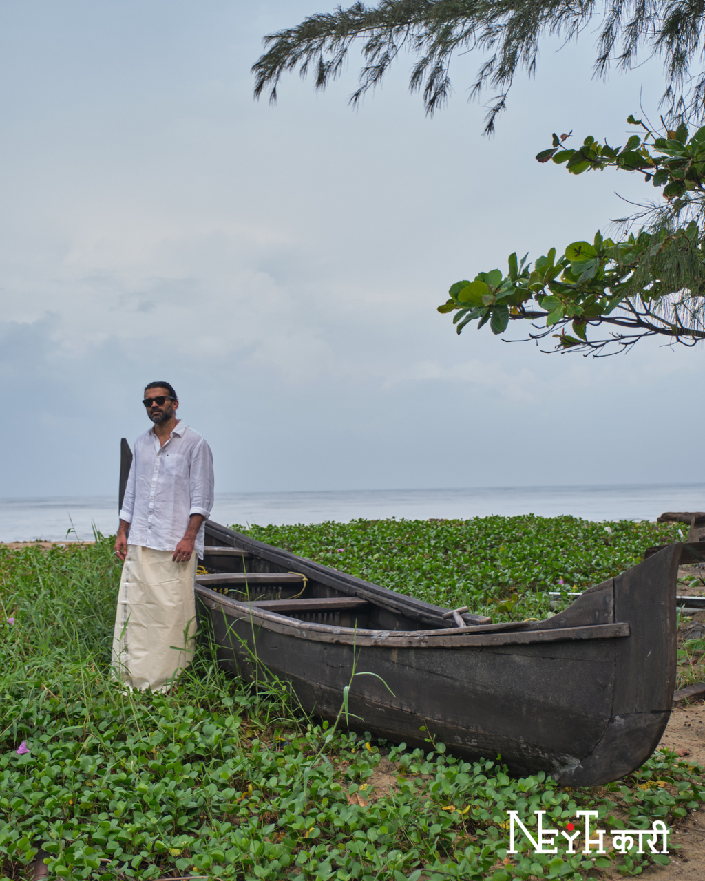 Silver Kasavu double mundu 5