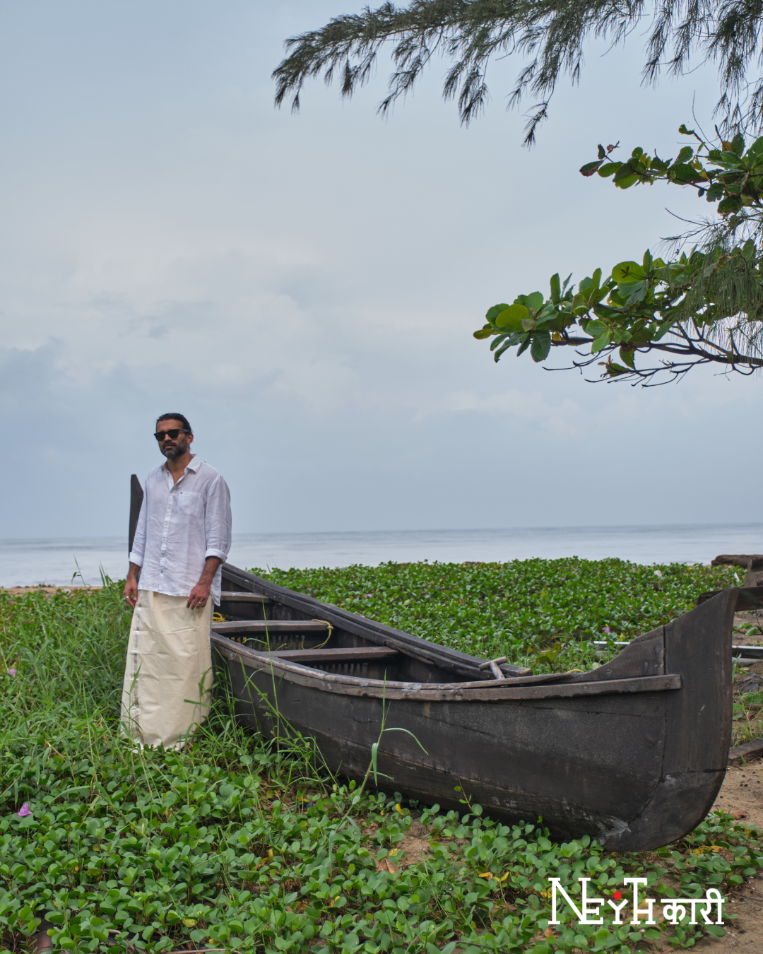 Silver Kasavu double mundu 5