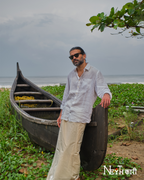 Silver Kasavu double mundu 2