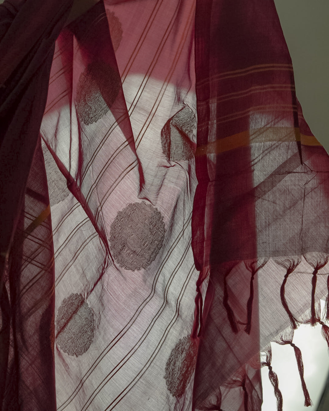 Wine gold Saree 2