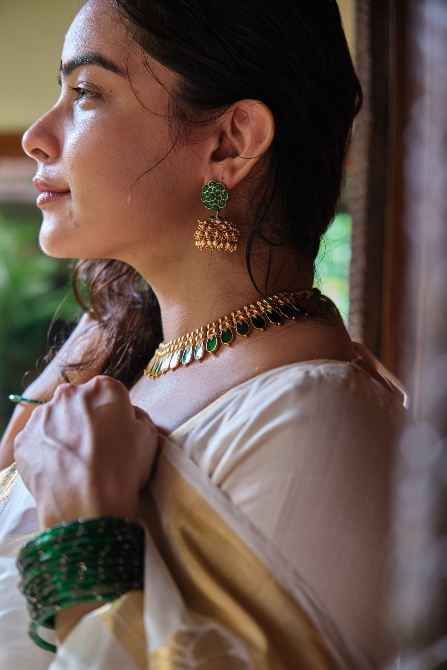 Pachamuthu jhumka