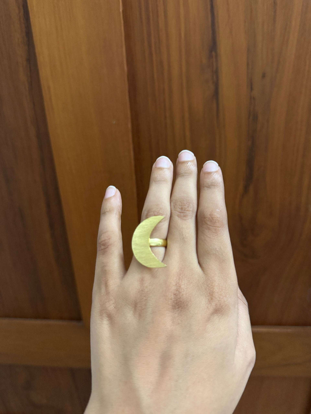 Half moon ring
