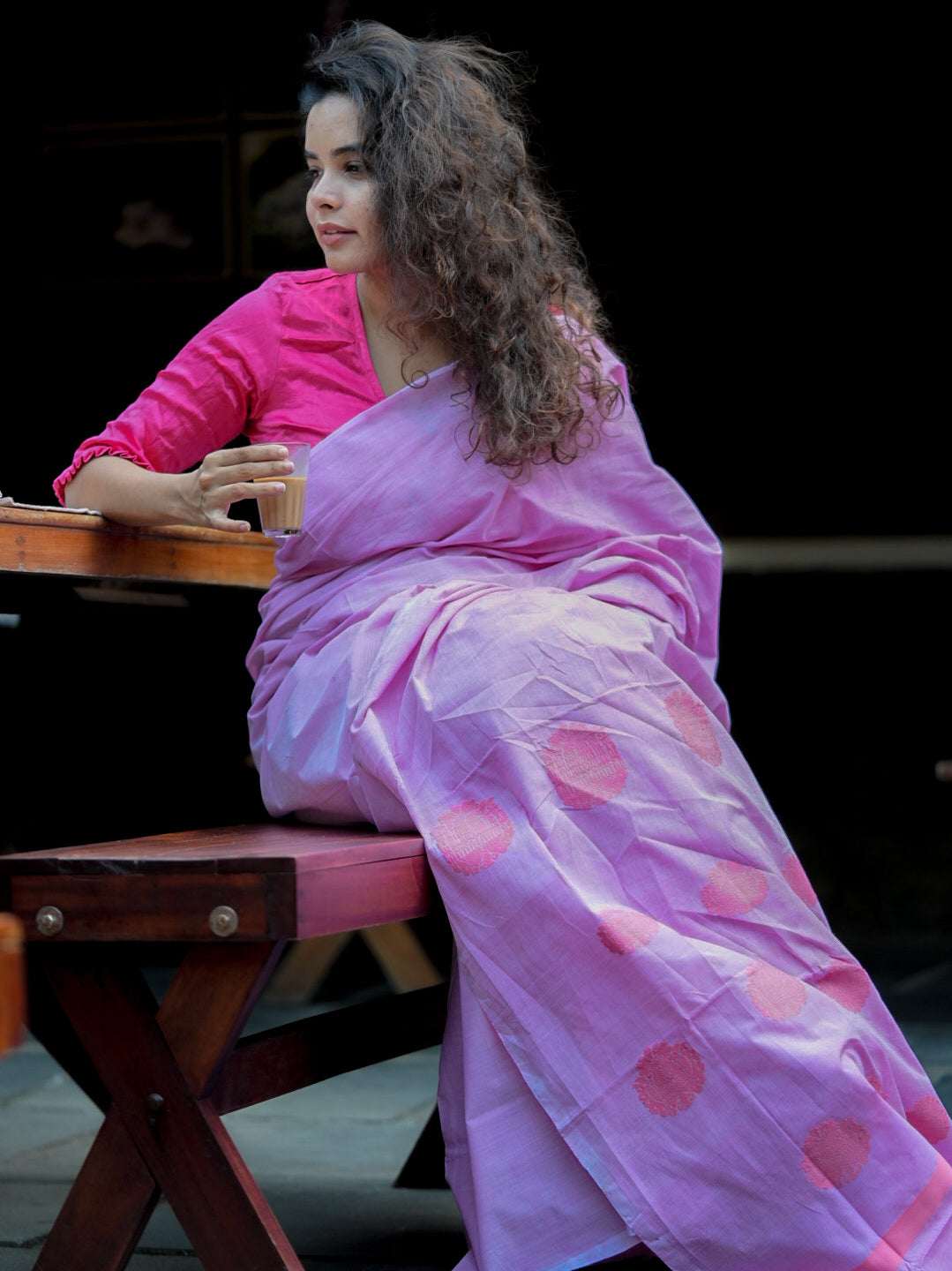 Cherry love Saree