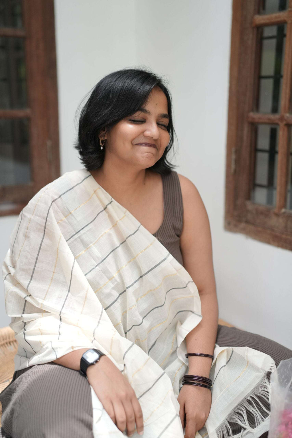 Black and golden dupatta 3