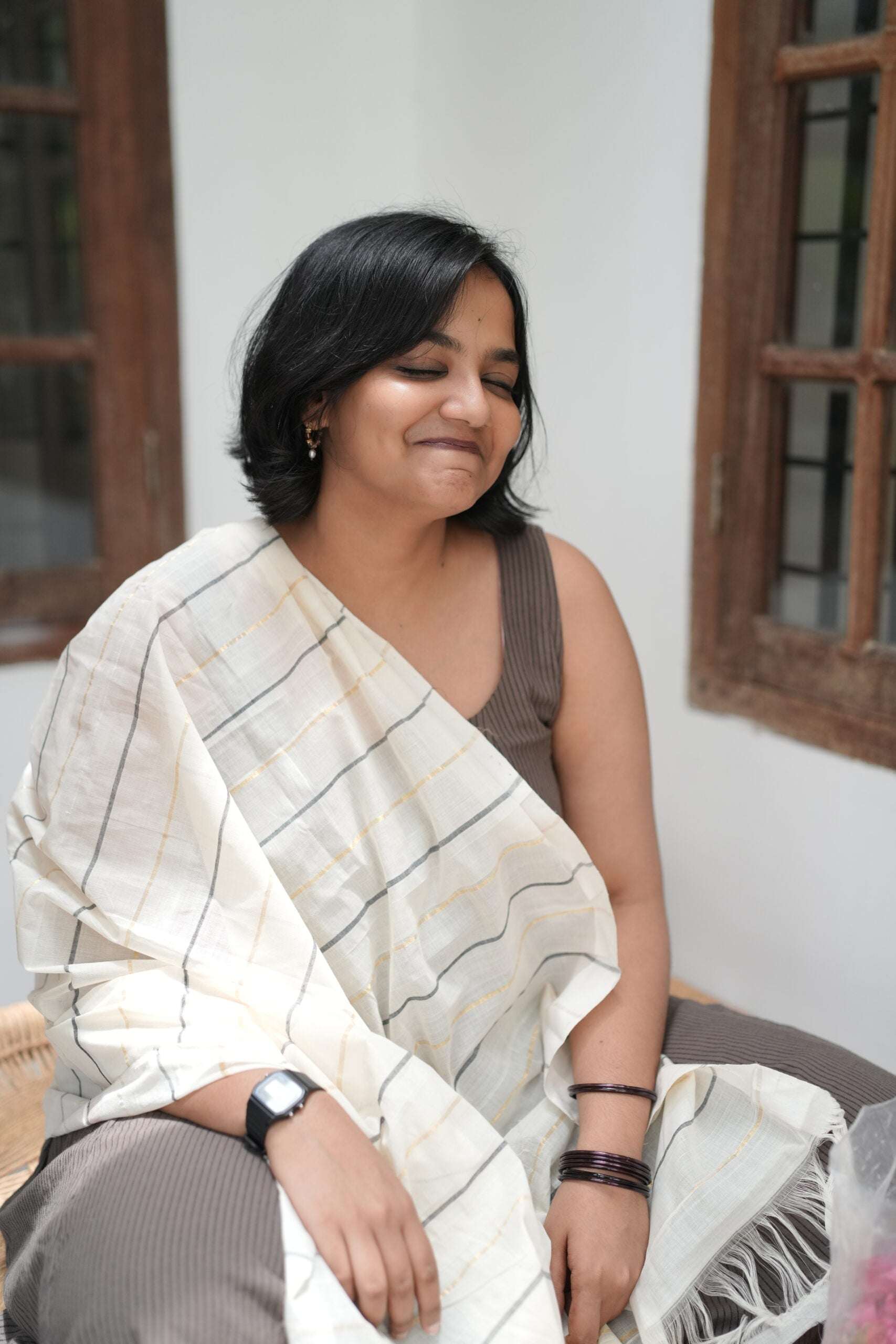 Black and golden dupatta 3