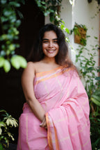 Peachy peach Saree 6