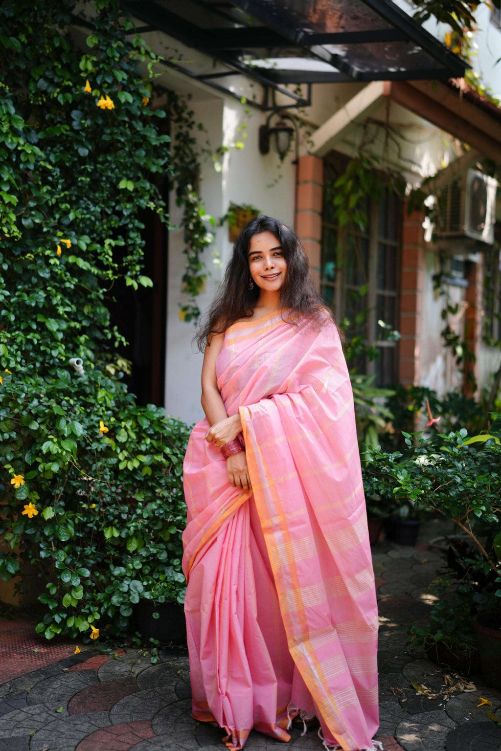 Peachy peach Saree 15
