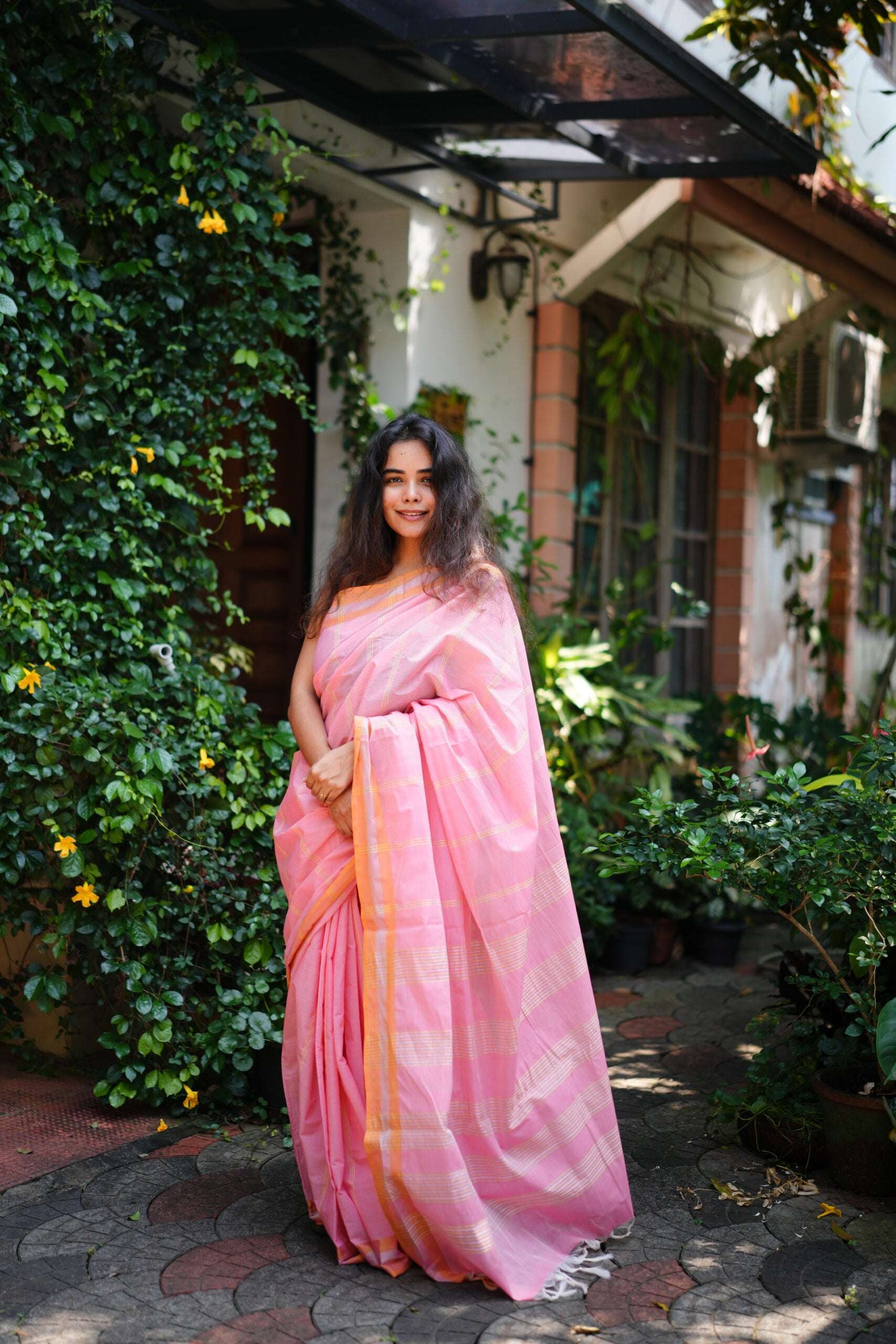 Peachy peach Saree 14