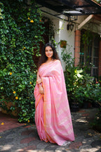 Peachy peach Saree 4