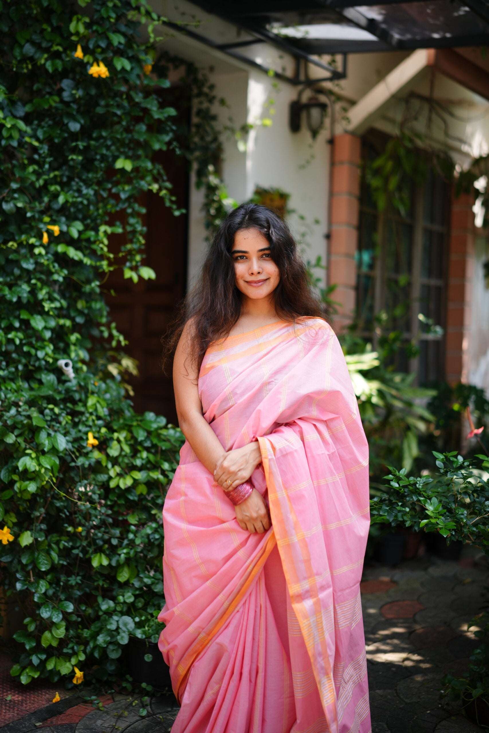 Peachy peach Saree 3