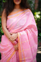 Peachy peach Saree 5