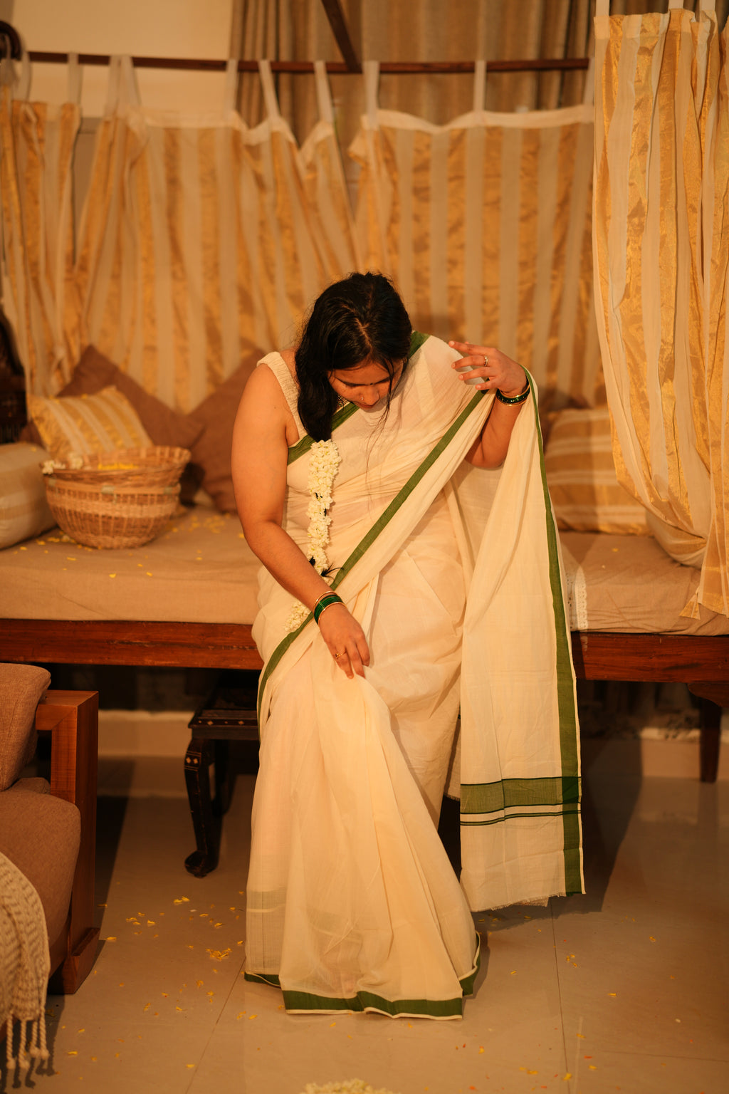 Marathakam Saree