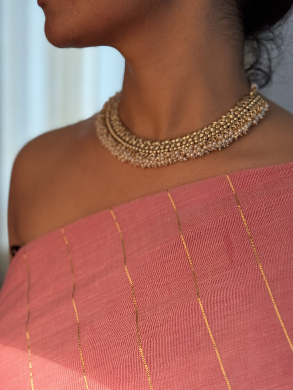 Necklace with beads