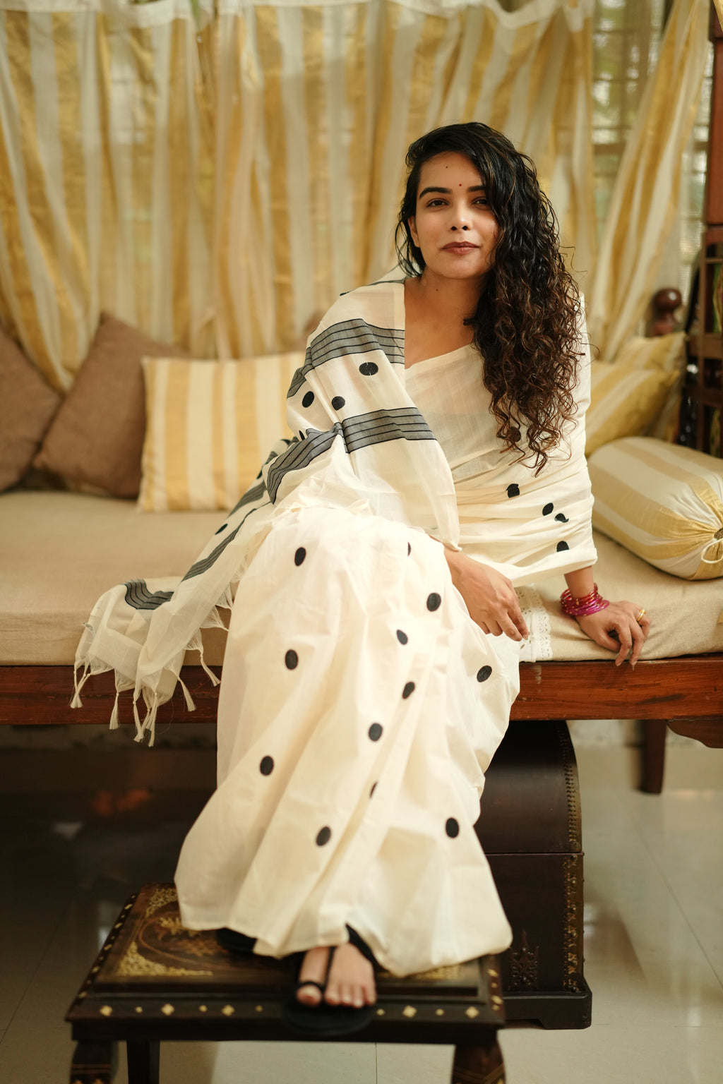 Polka saree