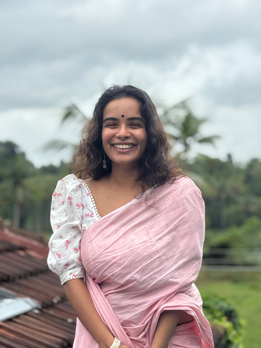 Peachy saree 13