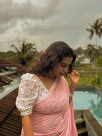 Peachy saree 8