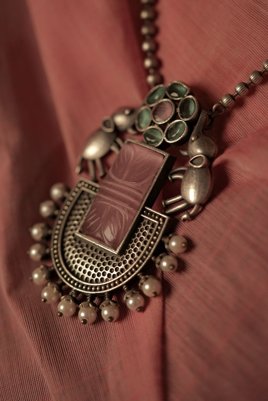 Blush on a chain