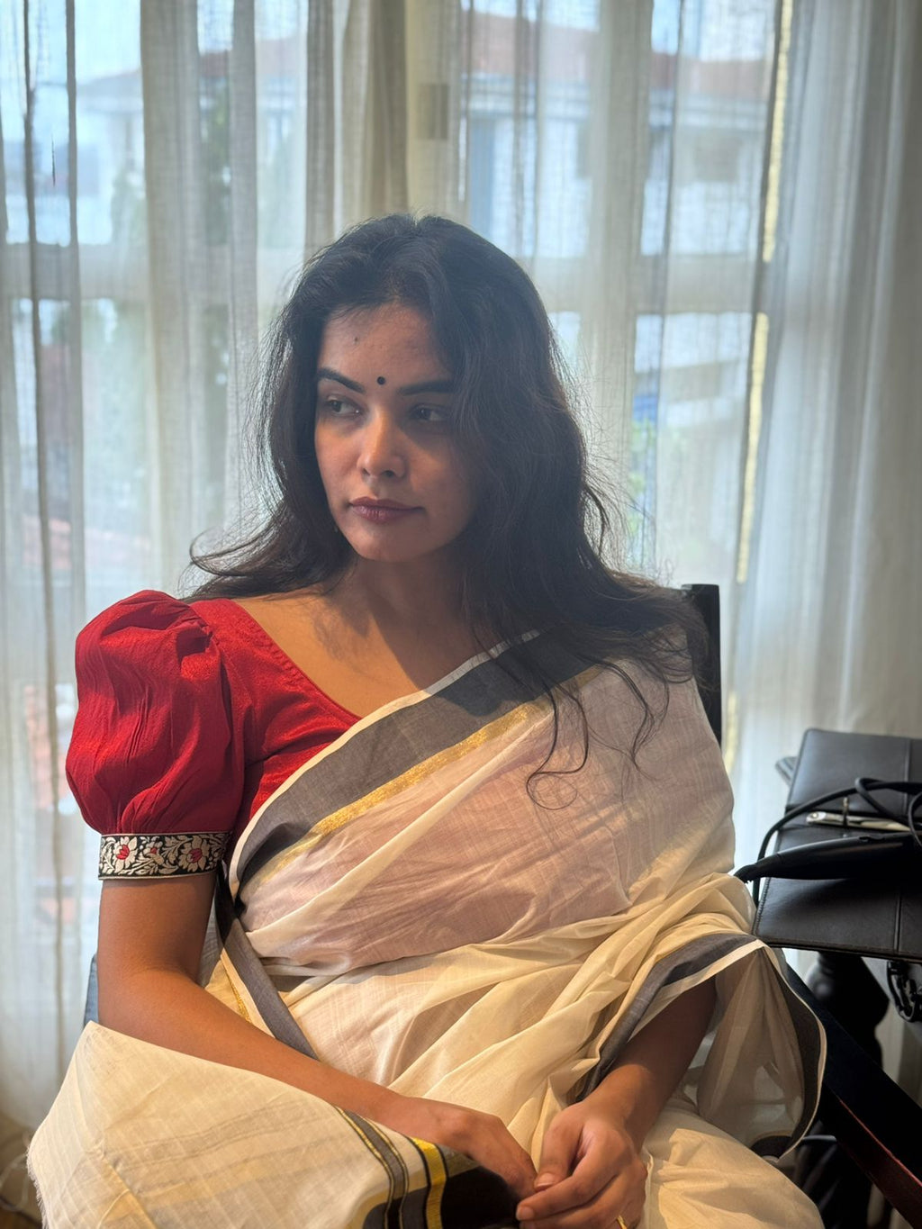 Kara with Kasavu Saree