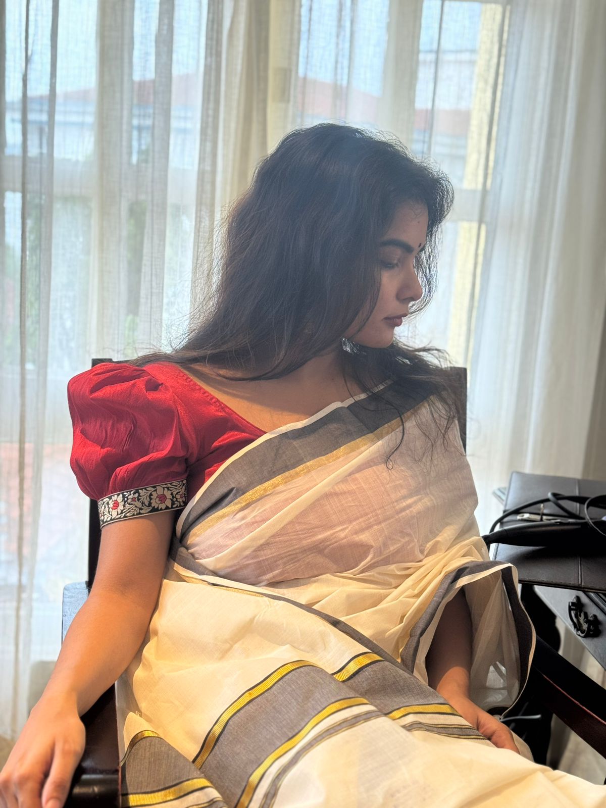 Kara with Kasavu Saree