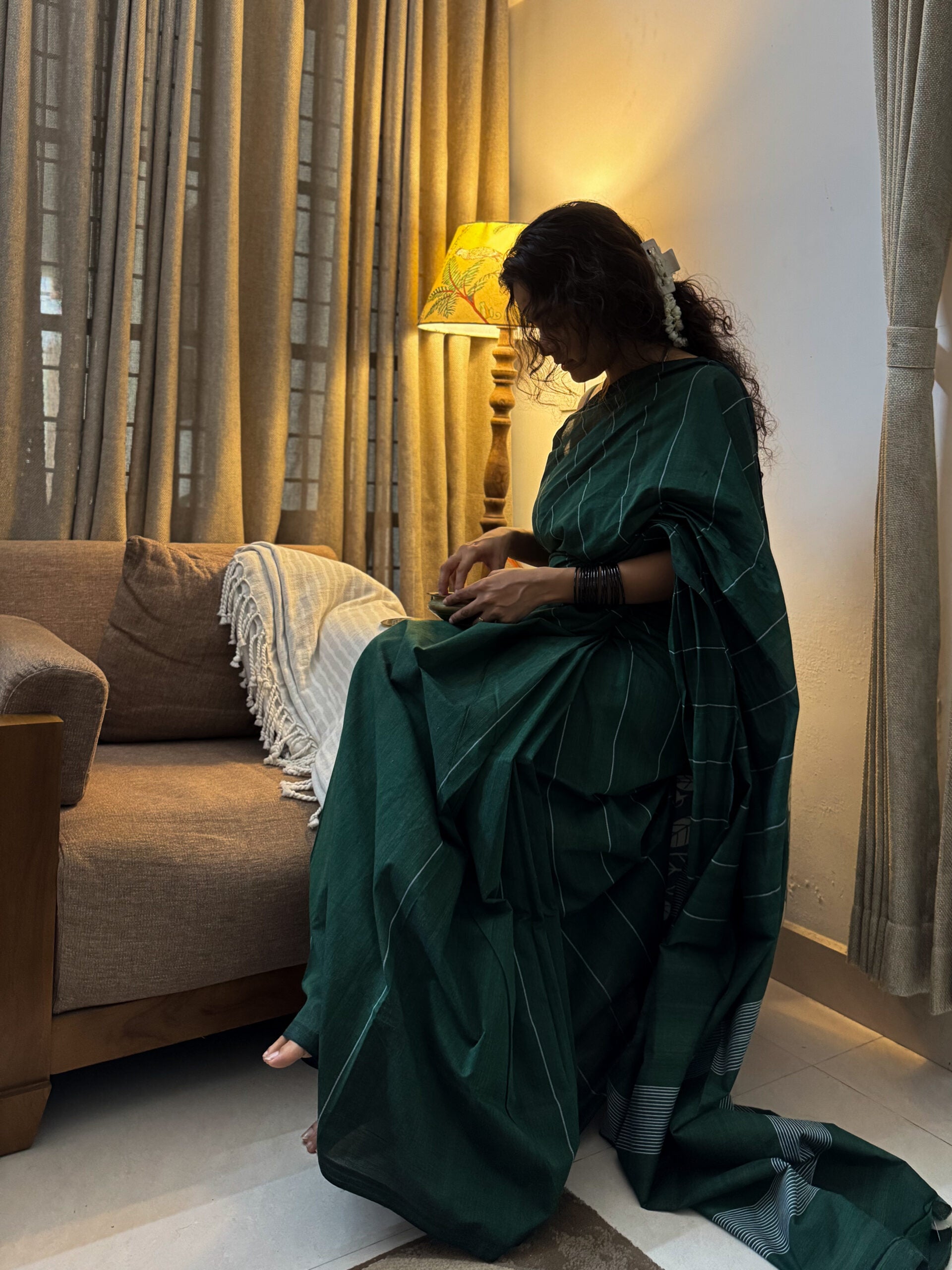 Marathakam saree 4