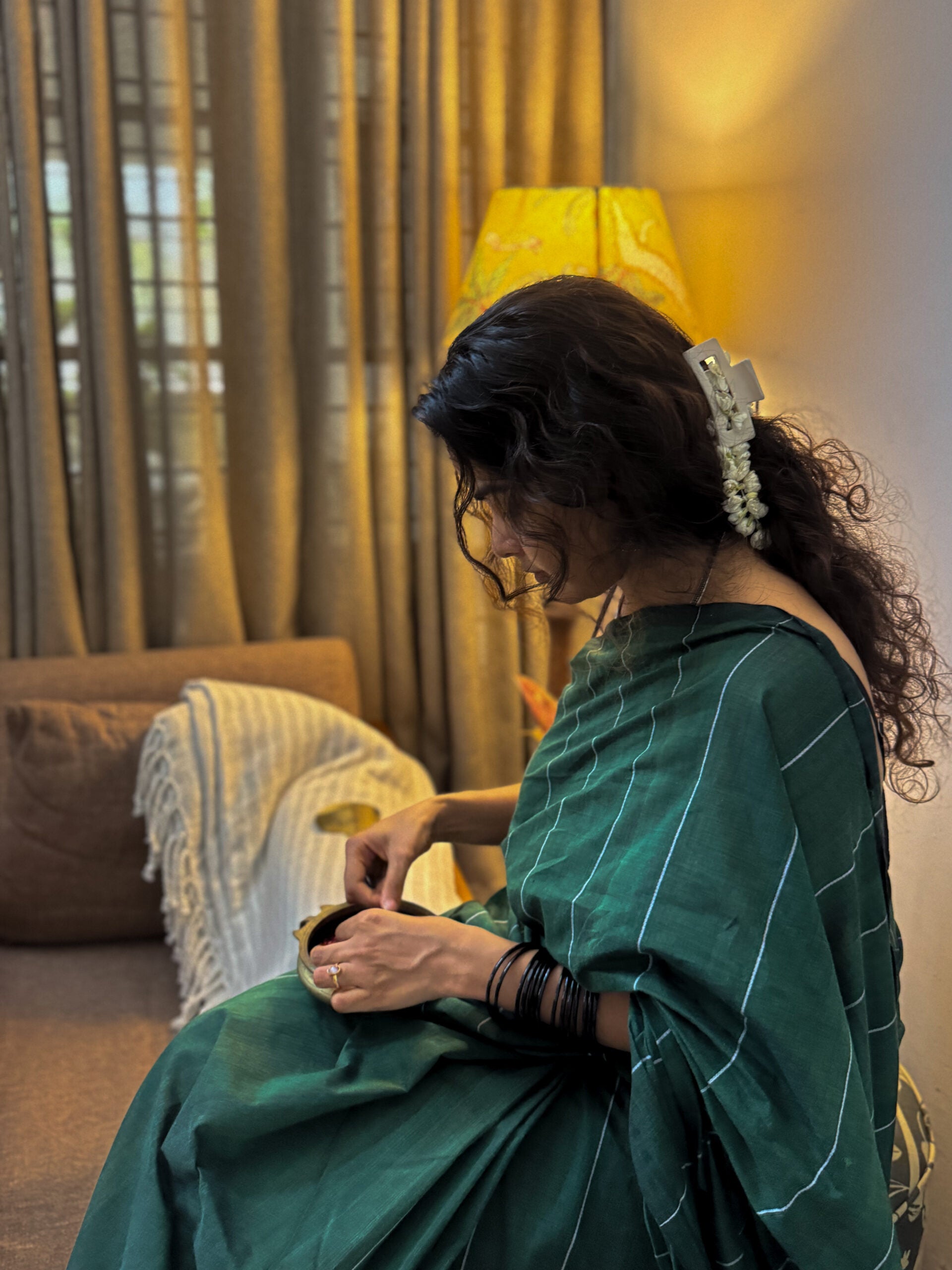 Marathakam saree 5
