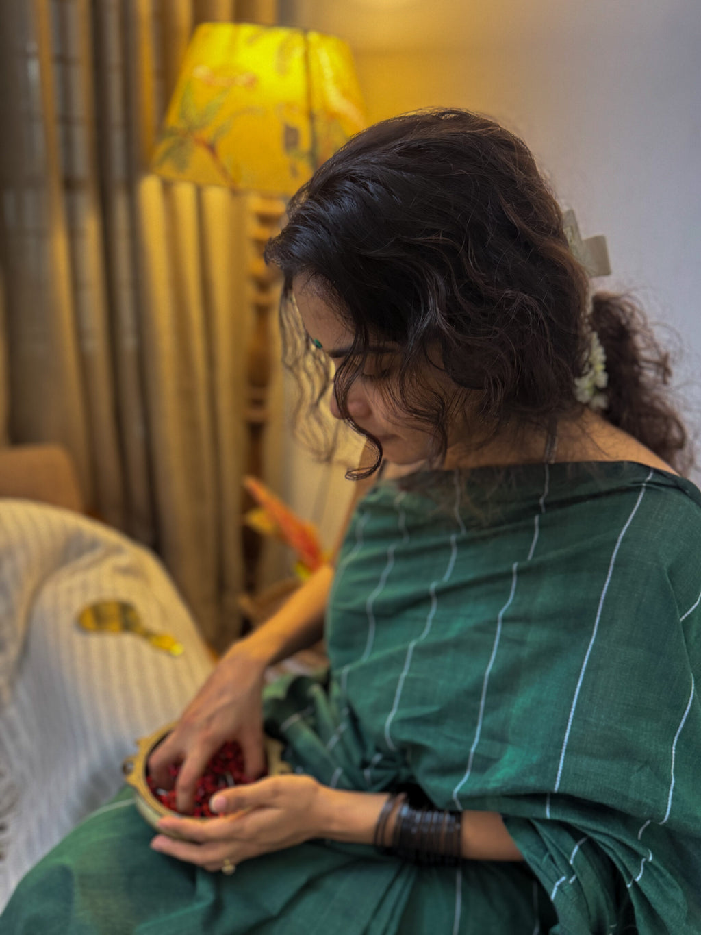 Marathakam saree 3