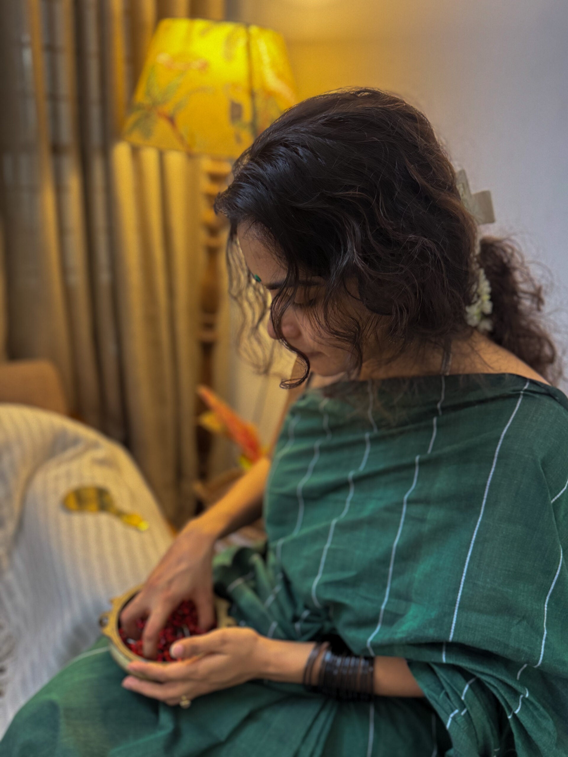 Marathakam saree 3