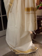 Kerala traditional kasavu Saree