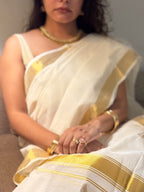 Kerala traditional kasavu Saree