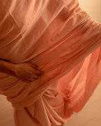 Peachy saree 2
