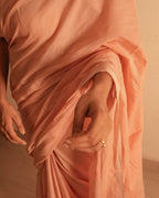 Peachy saree 4