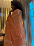 Creamy peach Saree 3