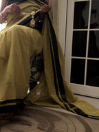 Ochre kasavu saree 4