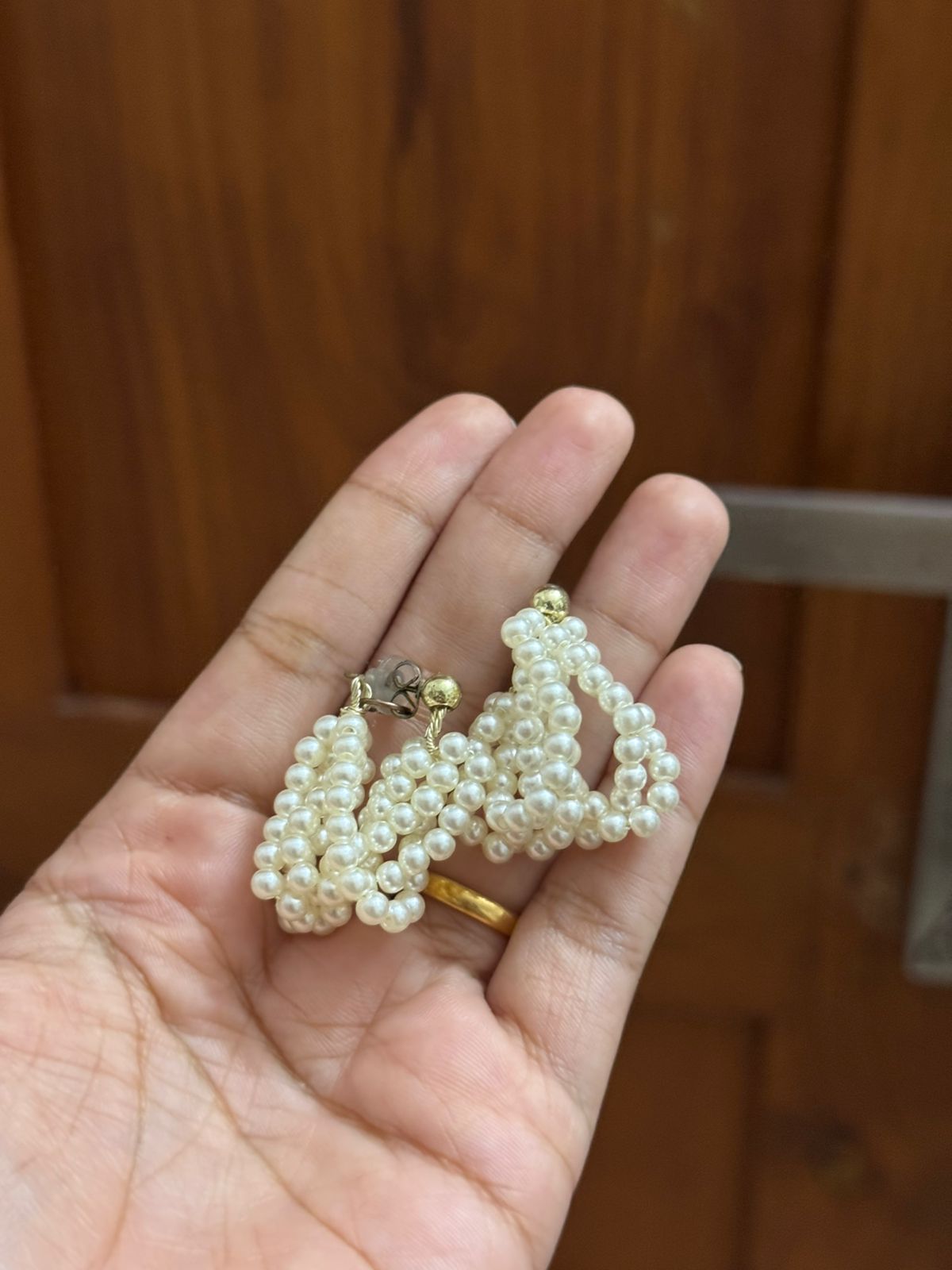 Pearl earrings