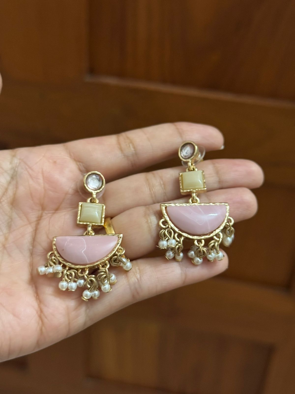Peachy earrings