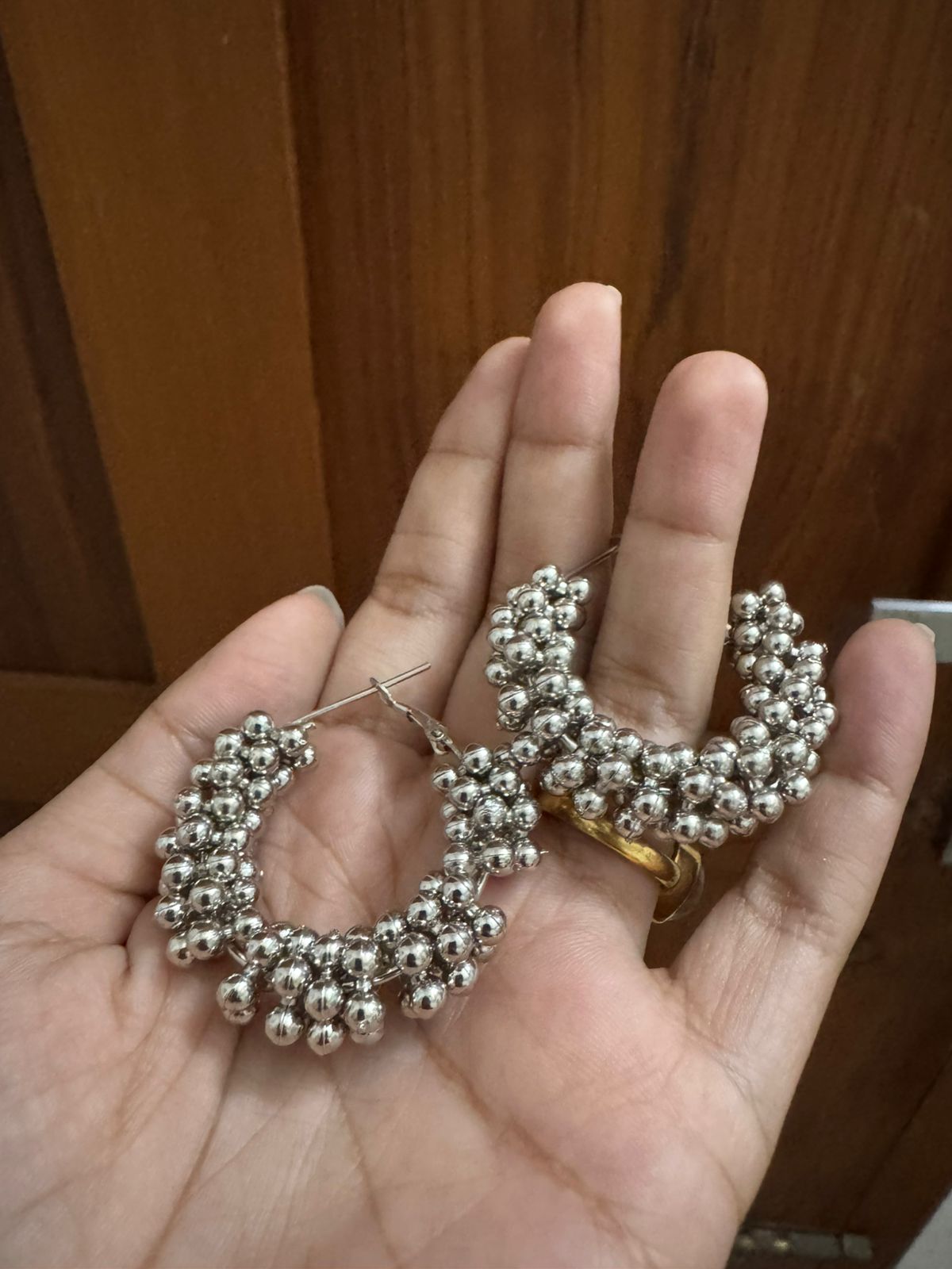 Metallic hoops